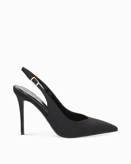 CALZATURA DECO. SLINGBACK LYCRA NERO, BLACK