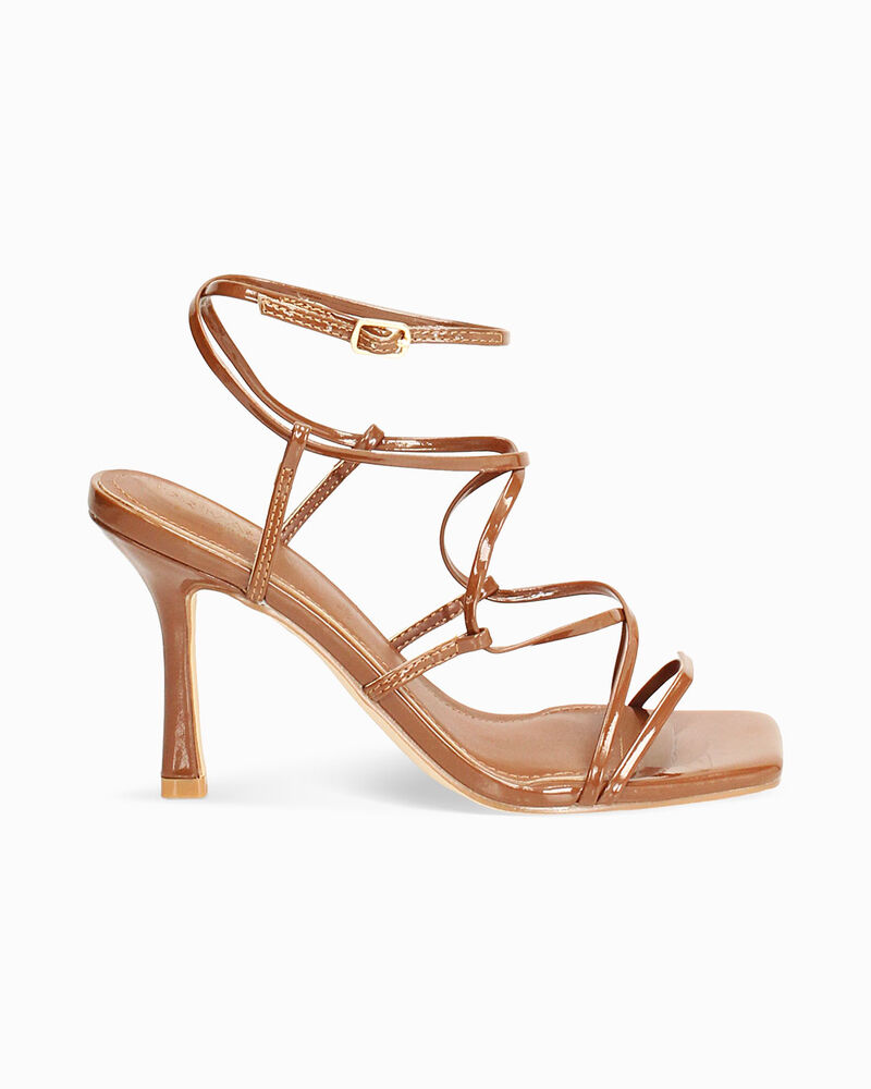Sandalias marrones tac&oacute;n 9 cm,  image number null