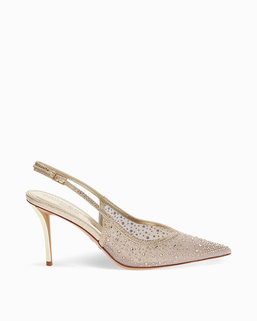 Deco slingback oro tacco 8,4 cm, GOLD