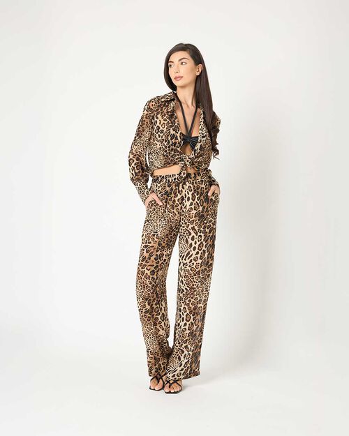 Camicia donna leopardata, 