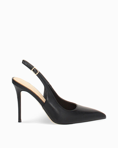D&eacute;collet&eacute; nere con tacco 10 cm, BLACK