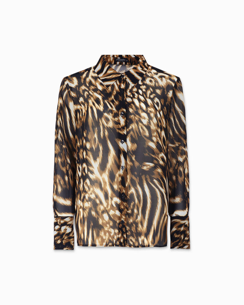 Camicia donna nero-oro image number null