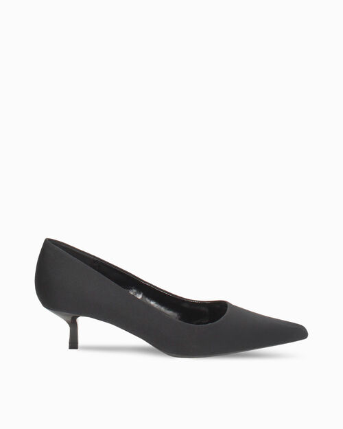 D&eacute;collet&eacute; nera con tacco di 4,5 cm, BLACK