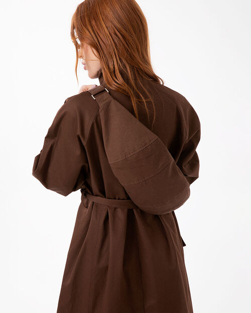Marsupio testa di moro con dettagli chic, DK BROWN
