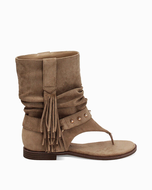 CHAUSSURES POUR FEMMES FLAT MICRO TAUP, TAUPE