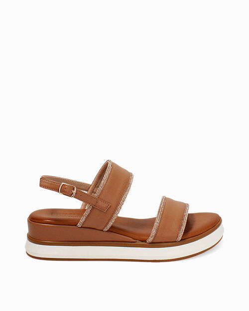 Zeppe nude con tacco 4,4 cm, NUDE