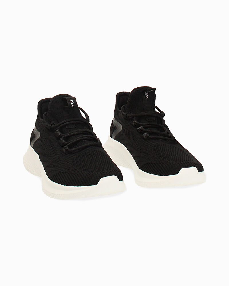 Slip on donna nera in tessuto image number null