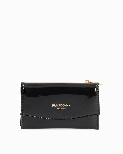 Portafoglio nero compatto ed elegante, BLACK