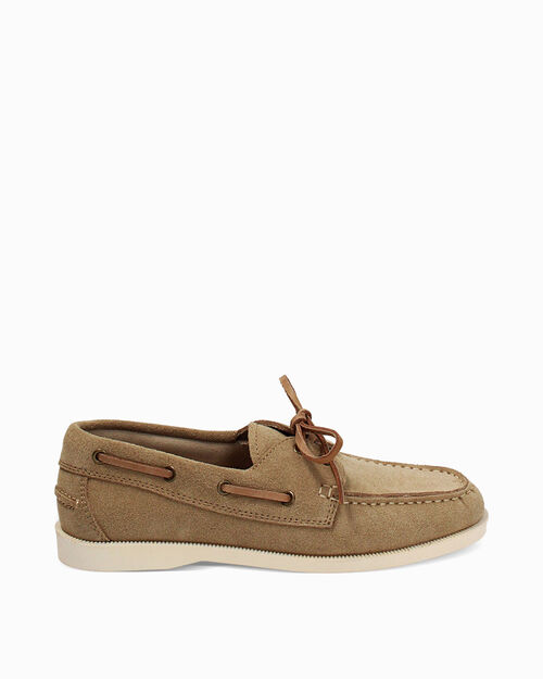 Stringate beige in camoscio, BEIGE