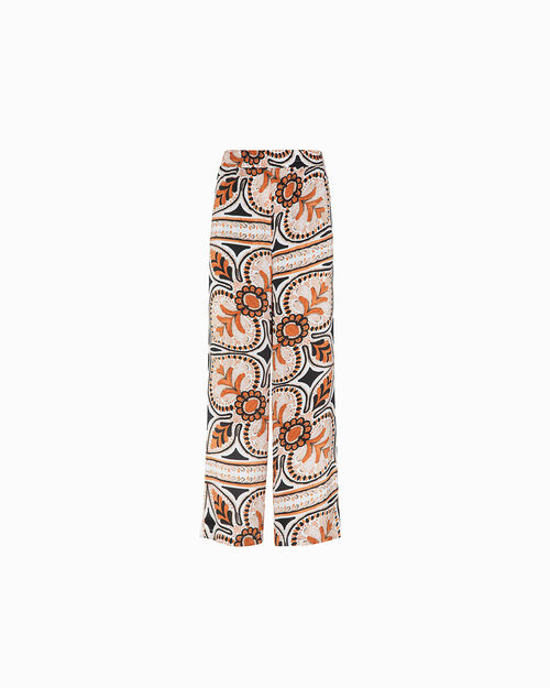 Pantaloni multicolor arancio vivaci, MULTI COLOR-ORANGE
