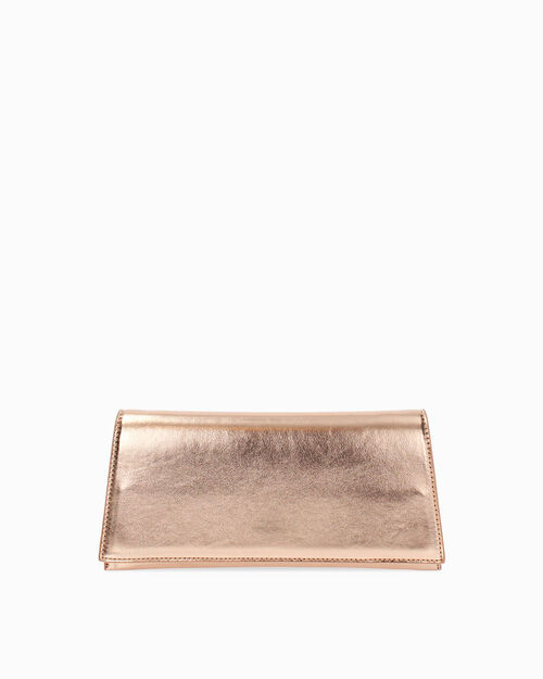 Pochette rosa-oro con tracolla removibile, MULTI COLOR