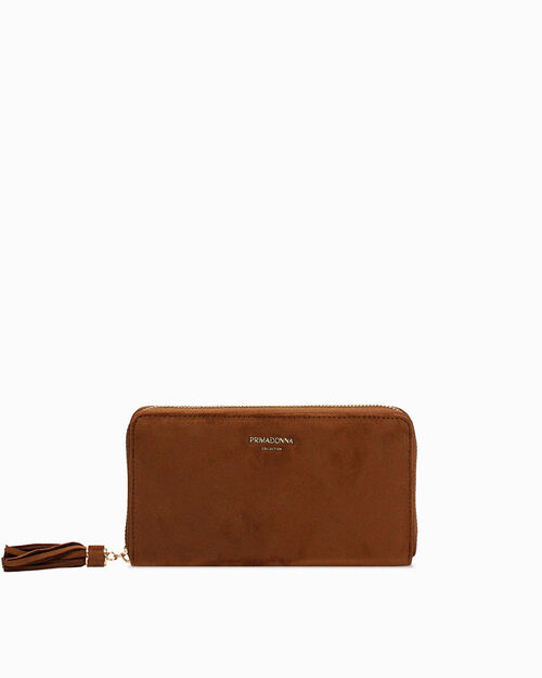 Portafoglio cognac con dettagli eleganti, COGNAC