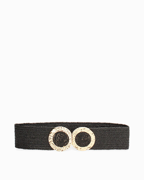 ACCESSOIRES TAILLE SYNTHETIQUE RAPHIA NE, BLACK