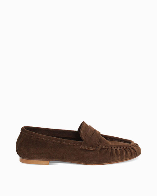 Mocassino in camoscio moro, DK BROWN