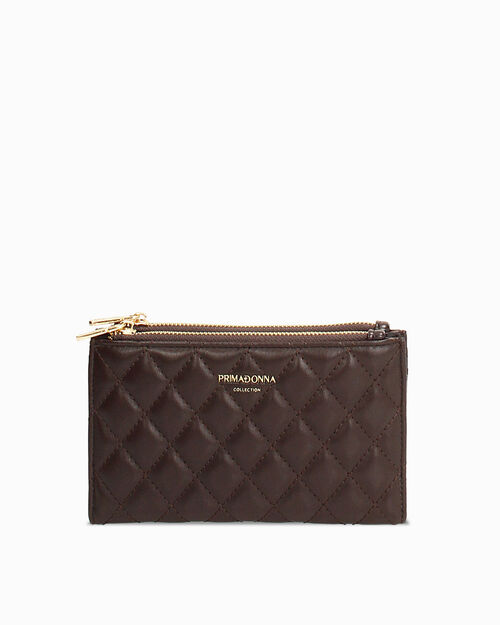 Portafoglio testa di moro con dettagli chic, DK BROWN