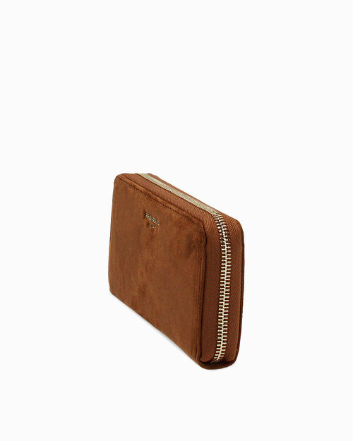 Portafoglio cognac con dettagli eleganti, COGNAC