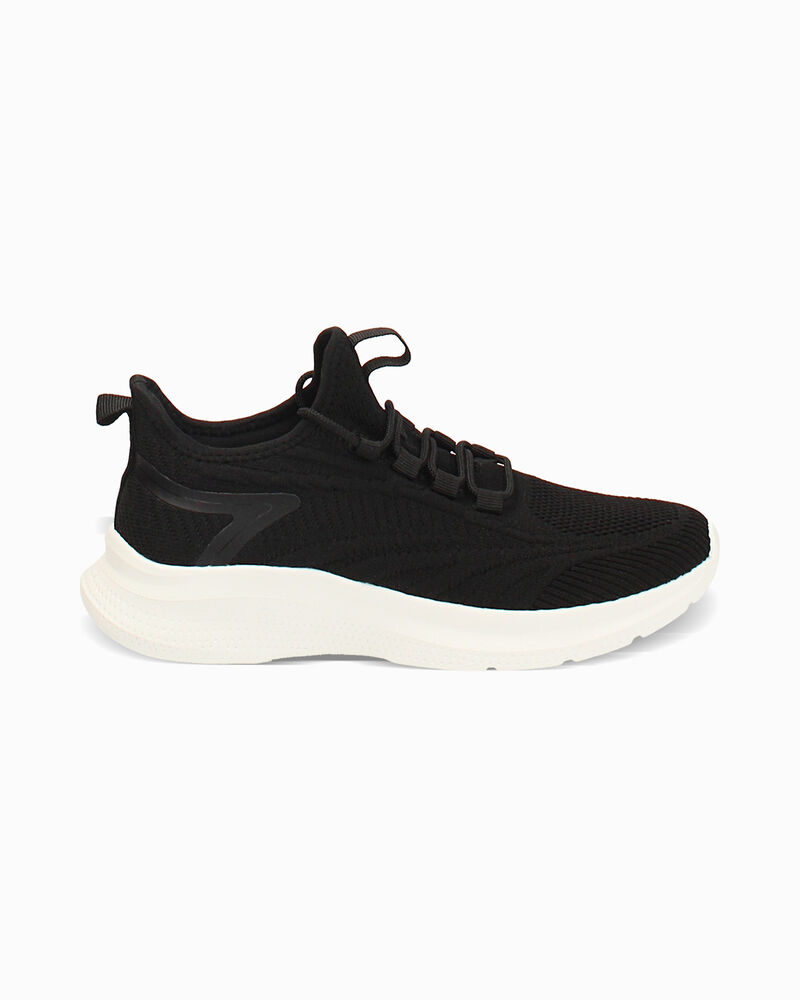 Slip on donna nera in tessuto image number null