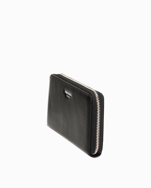Portafoglio nero con dettagli eleganti, BLACK