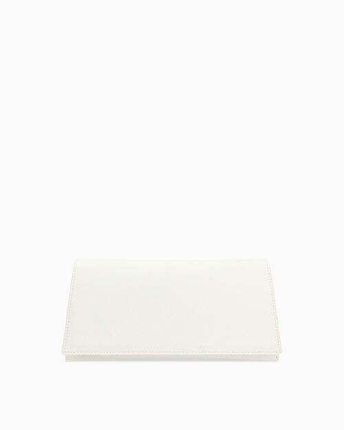 Pochette bianca con tracolla removibile, WHITE