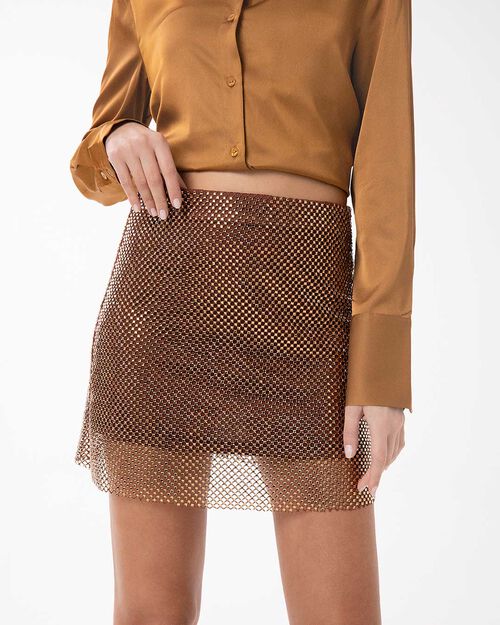 Gonna bronzo con pietre scintillanti, BRONZE