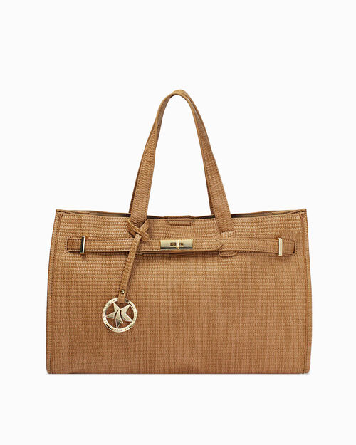 BAG HANDBAG SYNTHETIC COGN, COGNAC