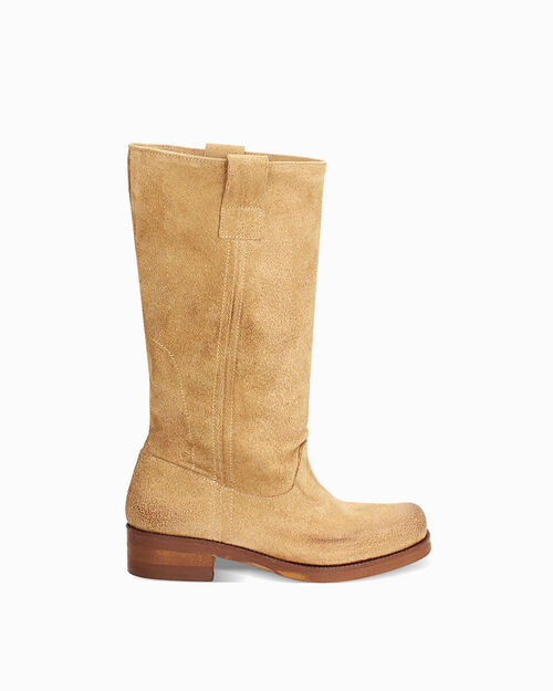 BOOTS RAIN BIKER SUEDE TAUP, TAUPE