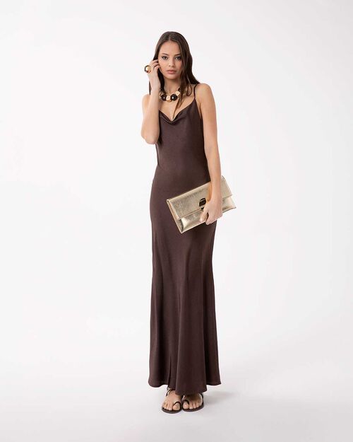 Vestito testa di moro con dettagli eleganti, DK BROWN