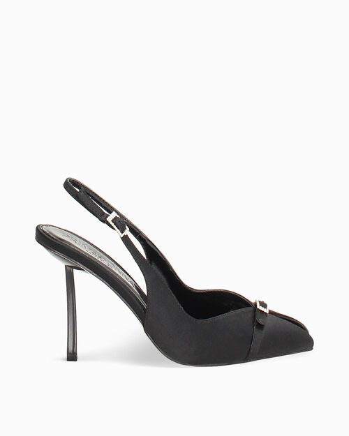 D&eacute;collet&eacute; nere con tacco 9,7 cm, BLACK