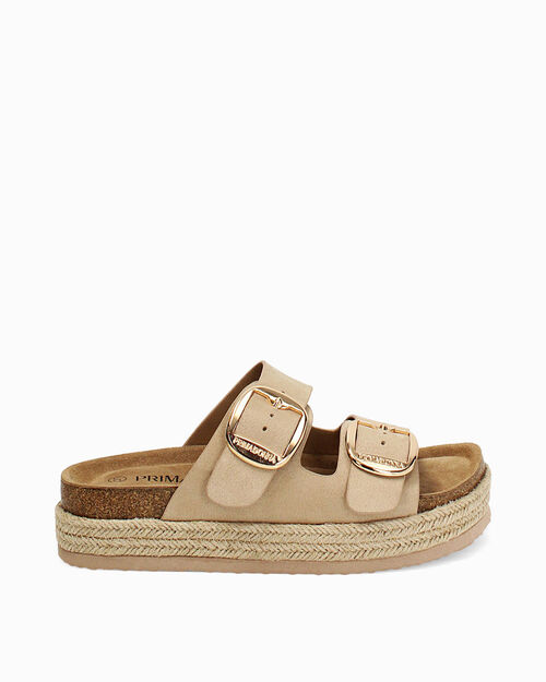 WOMEN SHOES BIRKENSTOCK MICROFIBER BEIG, BEIGE