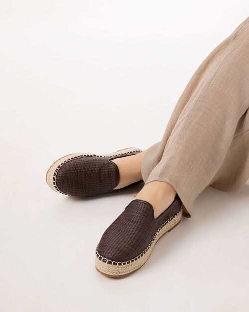 Campesine testa di moro con tacco 3 cm, DK BROWN
