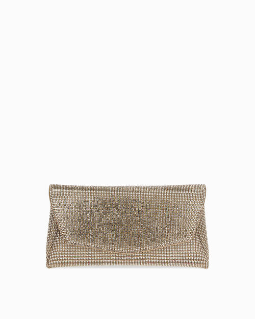 Pochette oro con tracolla removibile, GOLD