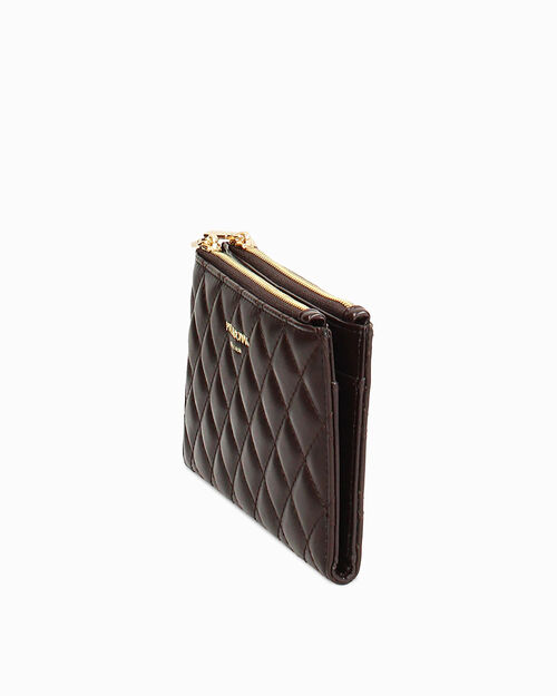 Portafoglio testa di moro con dettagli chic, DK BROWN