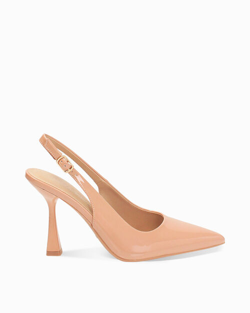 D&eacute;collet&eacute; nude tacco 9,5 cm, NUDE
