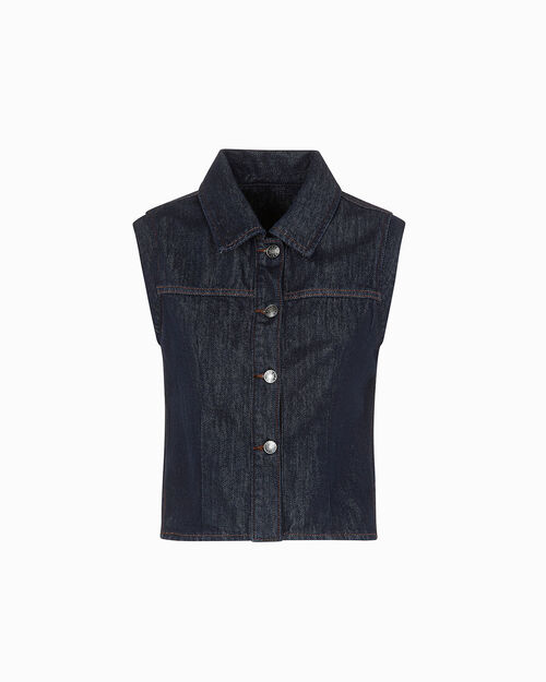 Gilet jeans stile urbano, JEANS
