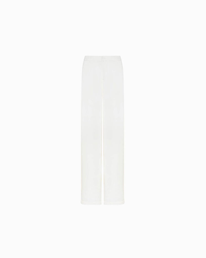 Pantal&oacute;n crema de corte elegante,  image number null