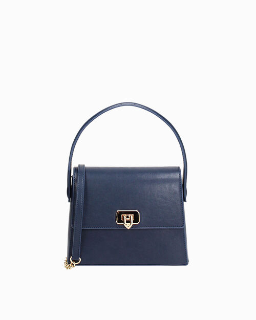 Mini bag blu con tracolla rimovibile, BLUE