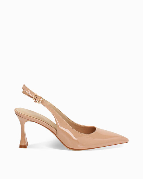 D&eacute;collet&eacute; nude tacco 7,5 cm, NUDE