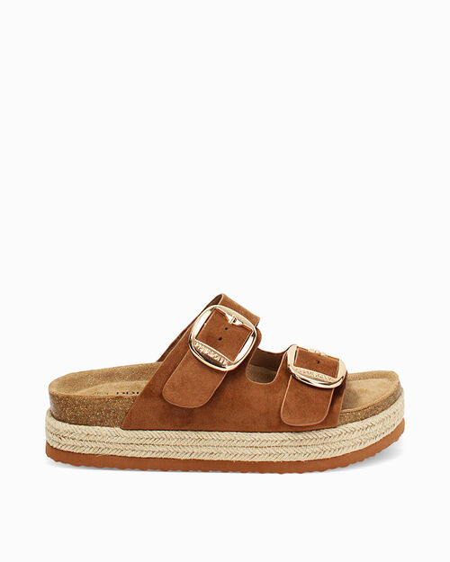 WOMEN SHOES BIRKENSTOCK MICROFIBER COGN, COGNAC