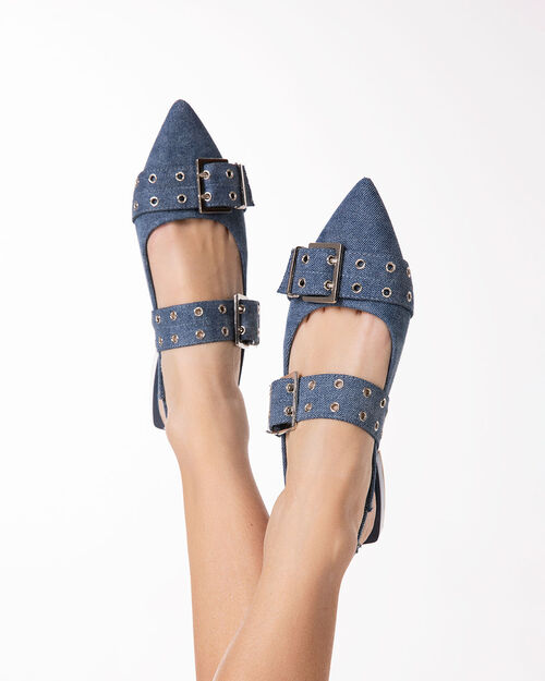Ballerine jeans slingback dallo stile chic, JEANS