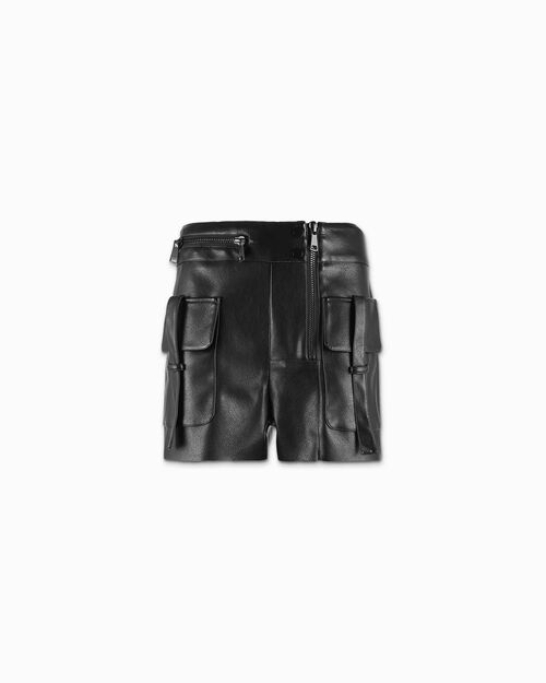 Short donna nero, BLACK