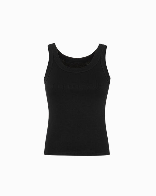 Canotta nera elegante, BLACK