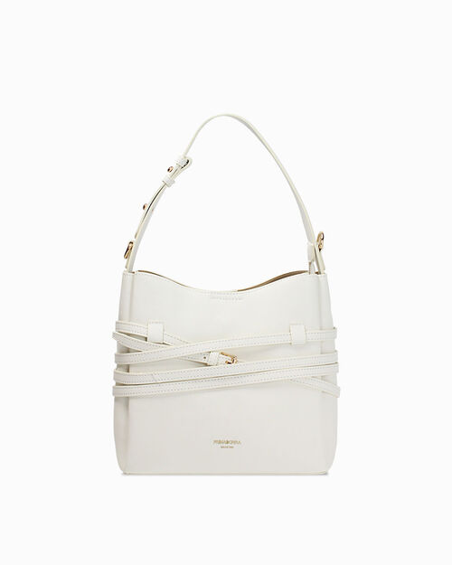 Borsa a mano bianca con eleganza senza tempo, WHITE