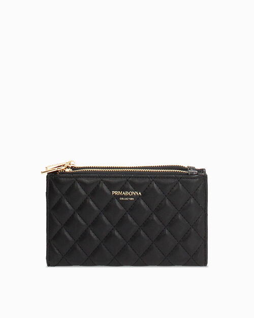 Portafoglio nero con eleganti dettagli, BLACK