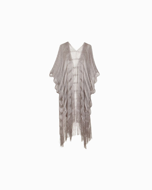 Poncho taupe elegante, TAUPE
