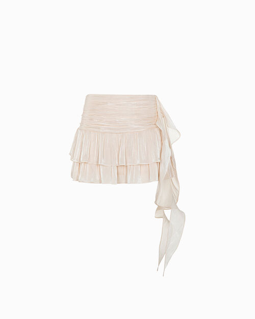 Gonna panna con dettagli raffinati, CREAM
