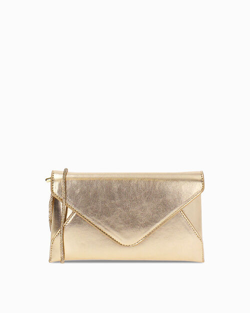 Borsa a tracolla oro con pietre, GOLD