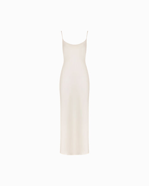Vestito panna silhouette fluida, CREAM